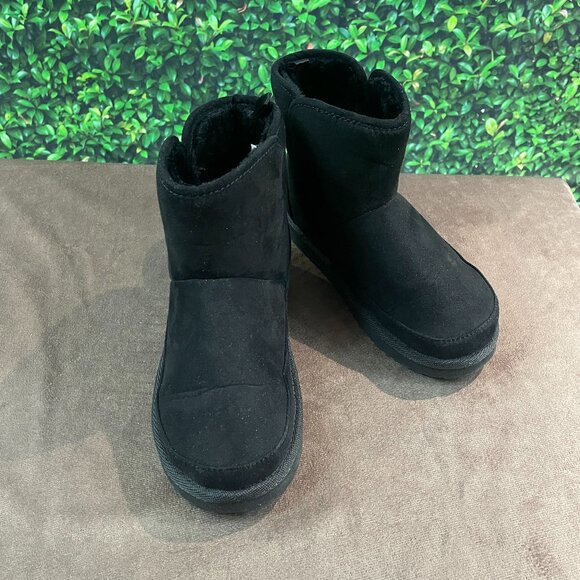 Old Navy Other - Ankle Boots w/ Faux-Suede Faux-Fur Lined Black for Girls Size 13-1 (SKU: 60G)